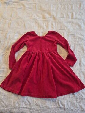 hanna andersson sweater dress Red Floral ready sweater dress made in soft combed cotton yarns that wont itch or scratch Hanna Andersson Tiered Ruffle Sweater